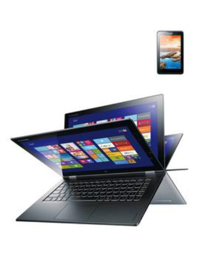 Lenovo Yoga 2 Pro Intel&Reg; Core&Trade; I5 Processor, 4Gb Ram, 256Gb Storage, Wi-Fi, 13.3 Inch Touchscreen Convertible Laptop With Free Lenovo Tab A7-50 7 Inch Tablet - Silver